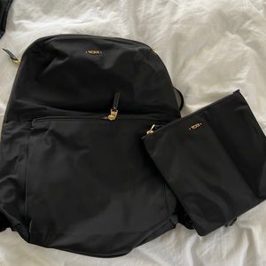 Tumi backpack with additional bag